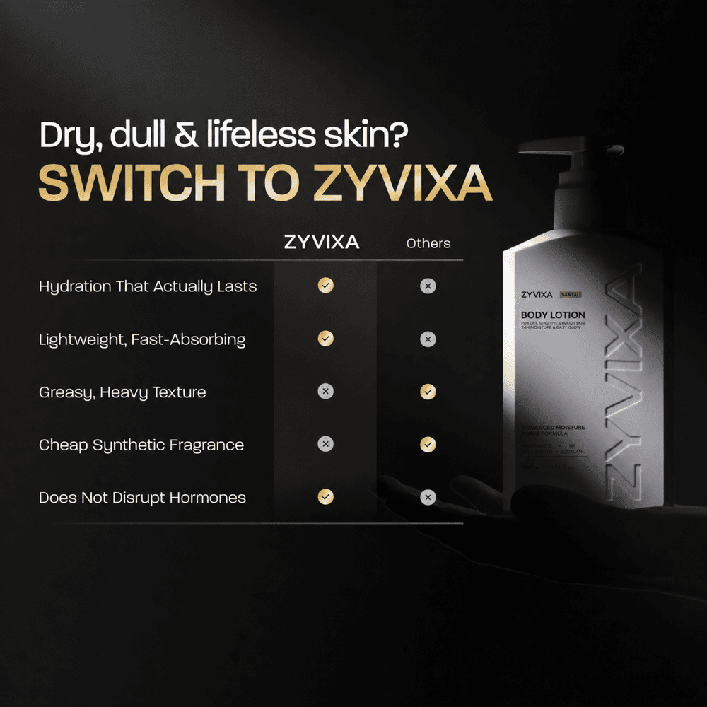 Why switch to ZYVIXA versus other lotions