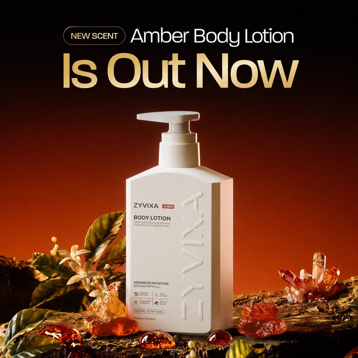 New Amber scent Body Lotion is out now